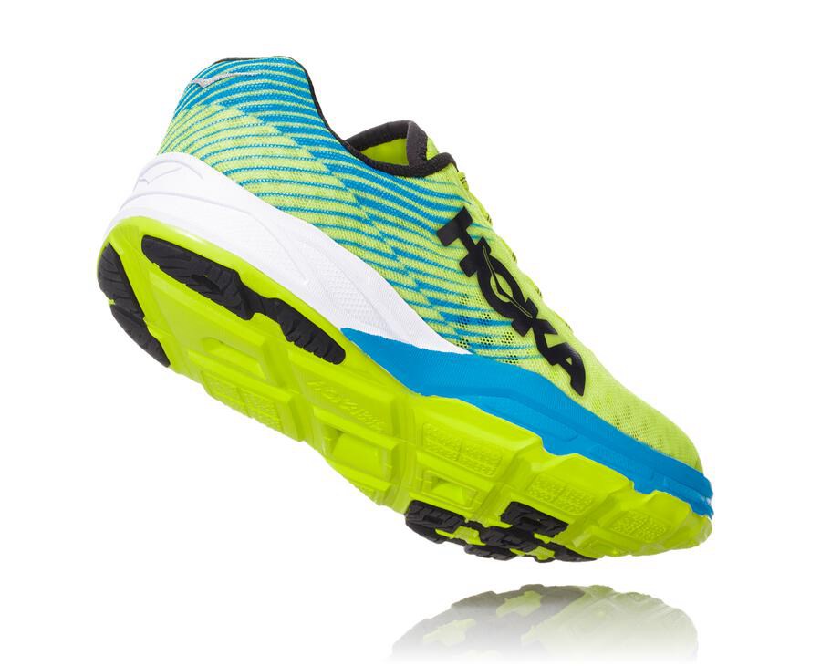 Zapatillas Running Hoka One One Mujer - Evo Carbon Rocket - Verde/Azules - PEU675084